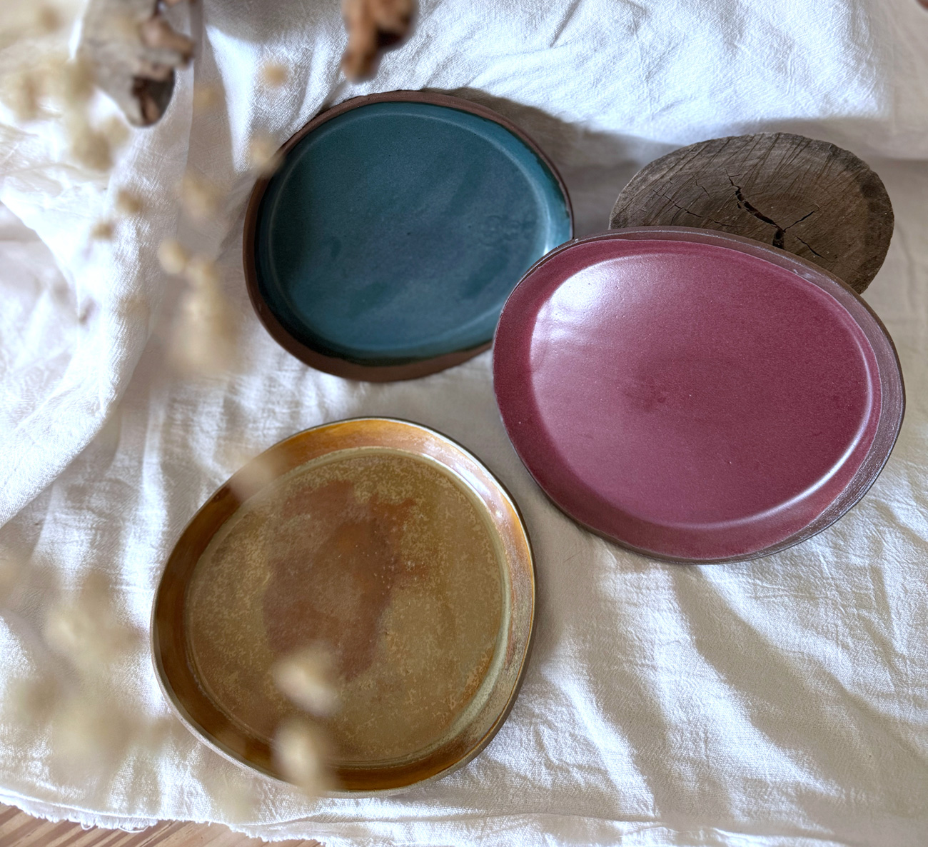 Set 3 platos de colores